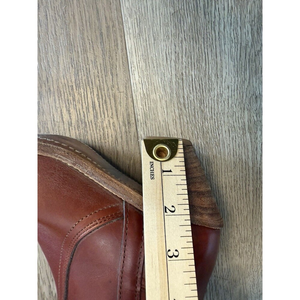 Vtg Frye 7360 Tall Riding Boots Womens 7B Red Leather Stacked Heel Dress Campus - Picture 8 of 8
